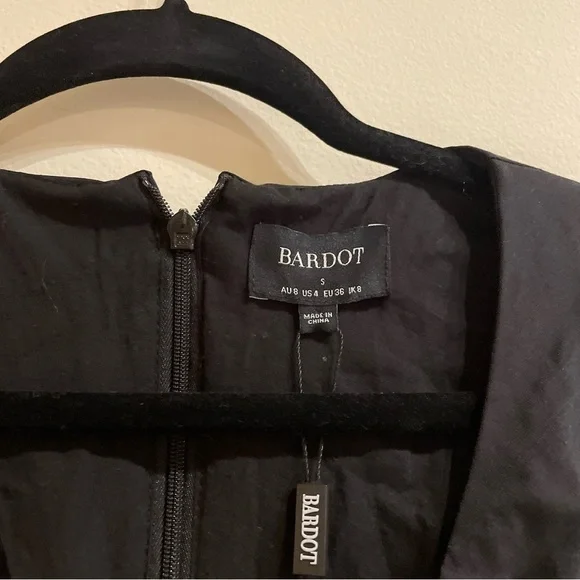 Revolve BARDOT NWT Apollo Fit & Flare Cutout Mini Dress Black Size Small - Picture 8 of 10